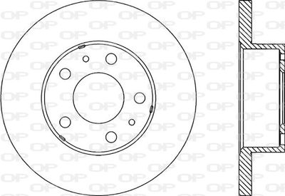 BDA115010 OPEN PARTS Тормозной диск