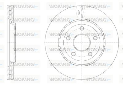 D6151510 WOKING Тормозной диск