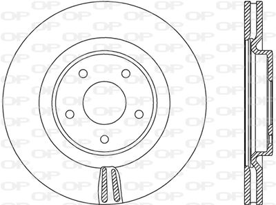 BDR280420 OPEN PARTS Тормозной диск