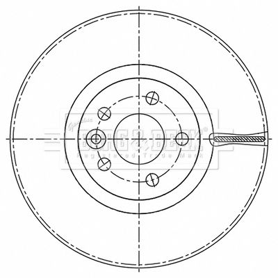 BBD6202S BORG & BECK Тормозной диск