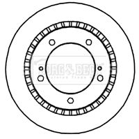 BBD4688 BORG & BECK Тормозной диск