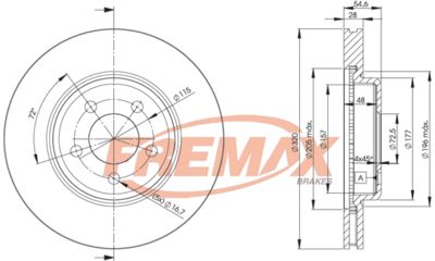 BD9196 FREMAX Тормозной диск