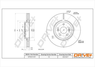 DP1010111211 Dr!ve+ Тормозной диск