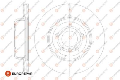 1667863880 EUROREPAR Тормозной диск