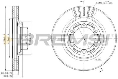 CD7685V BREMSI Тормозной диск