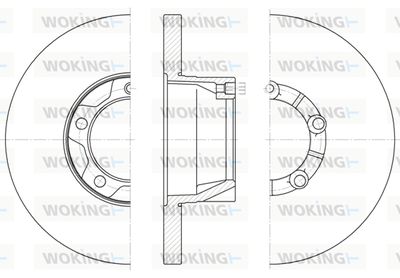 D654300 WOKING Тормозной диск
