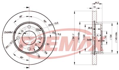 BD0838 FREMAX Тормозной диск