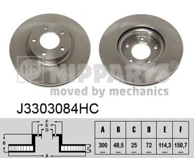 J3303084HC NIPPARTS Тормозной диск