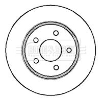 BBD4123 BORG & BECK Тормозной диск