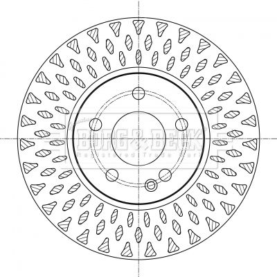 BBD5392 BORG & BECK Тормозной диск