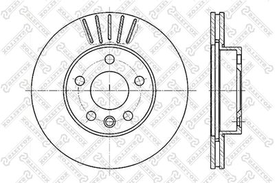 60204768VSX STELLOX Тормозной диск