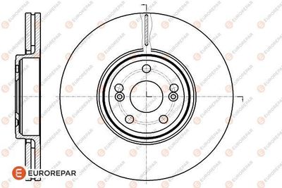 1618880380 EUROREPAR Тормозной диск