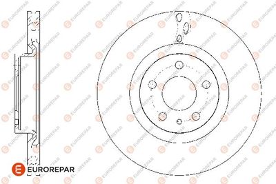 1667850580 EUROREPAR Тормозной диск