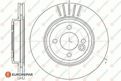 1618884780 EUROREPAR Тормозной диск