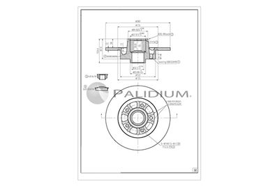 P331131 ASHUKI by Palidium Тормозной диск