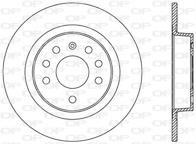 BDR257510 OPEN PARTS Тормозной диск