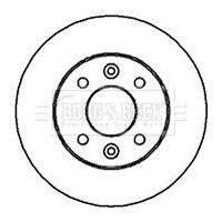 BBD4841 BORG & BECK Тормозной диск