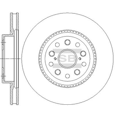 SD4652 Hi-Q Тормозной диск