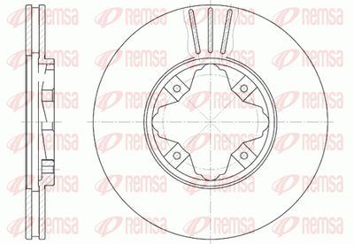 648510 REMSA Тормозной диск