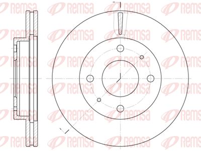 637610 REMSA Тормозной диск