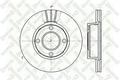 60204738VSX STELLOX Тормозной диск