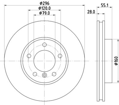 MDC1202 MINTEX Тормозной диск