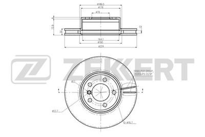 BS6212 ZEKKERT Тормозной диск