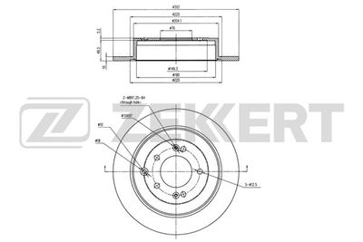 BS6250 ZEKKERT Тормозной диск