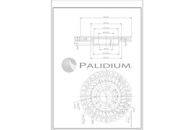 P330248 ASHUKI by Palidium Тормозной диск