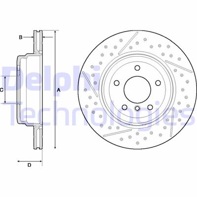 BG4714C DELPHI Тормозной диск