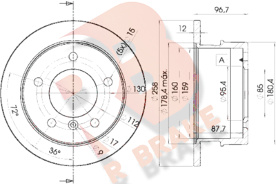 78RBD10184 R BRAKE Тормозной диск