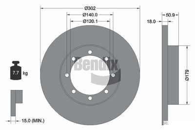 BDS1253 BENDIX Braking Тормозной диск