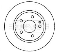 BBD4286 BORG & BECK Тормозной диск