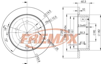 BD8326 FREMAX Тормозной диск