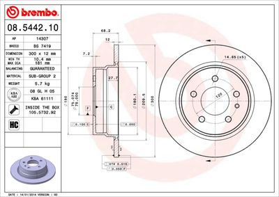 BS7419 BRECO Тормозной диск