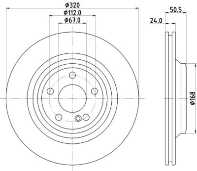 MDC2966C MINTEX Тормозной диск