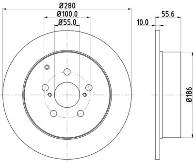 ND1084K NISSHINBO Тормозной диск