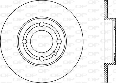 BDA173310 OPEN PARTS Тормозной диск