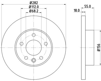 MDC1046 MINTEX Тормозной диск