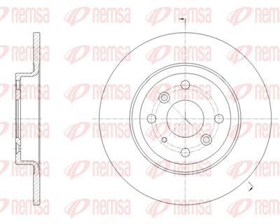 6166000 REMSA Тормозной диск