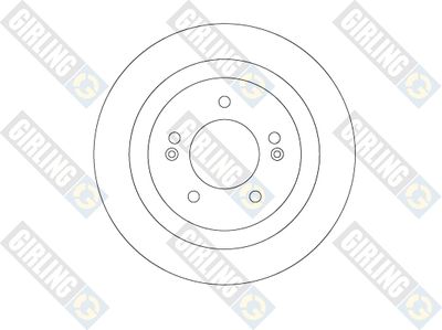 6063674 GIRLING Тормозной диск