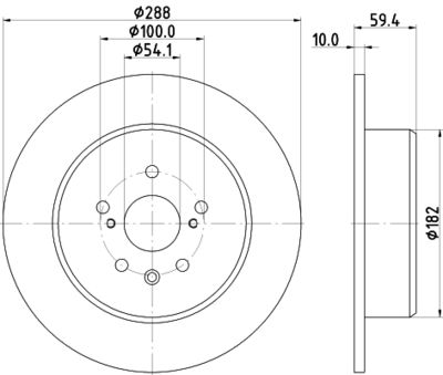 MDC1950 MINTEX Тормозной диск