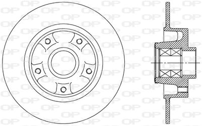 BDA251230 OPEN PARTS Тормозной диск