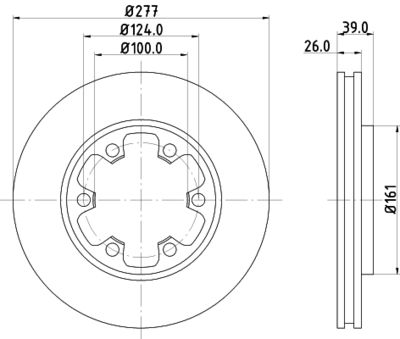 MDC859 MINTEX Тормозной диск