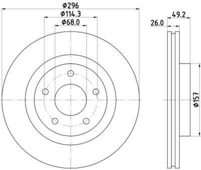 ND2056K NISSHINBO Тормозной диск