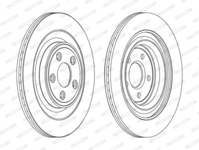DDF1703C FERODO Тормозной диск
