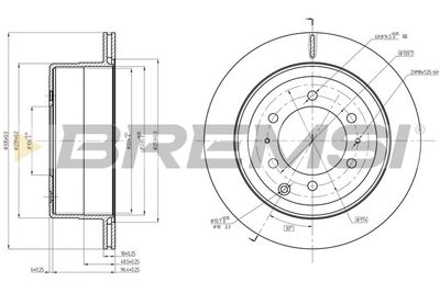 CD8212V BREMSI Тормозной диск