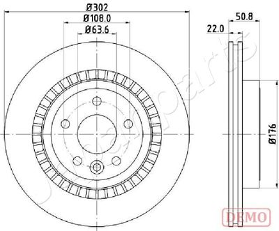 DP0325C JAPANPARTS Тормозной диск