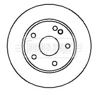 BBD4193 BORG & BECK Тормозной диск