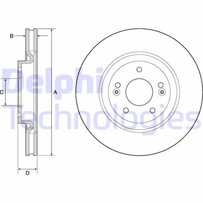 BG4683C DELPHI Тормозной диск